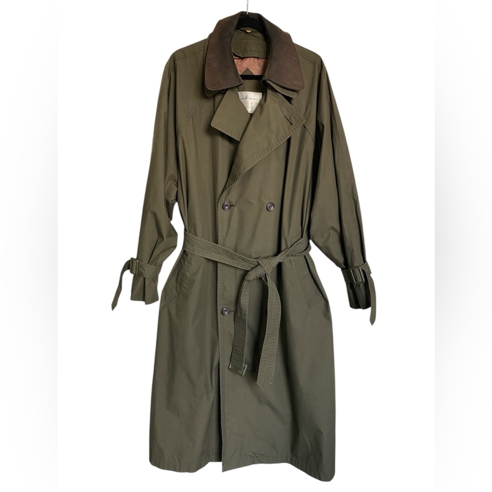 Vintage TOWNE from London Fog Long Trench Coat Size 44 Reg - Picture 2 of 15